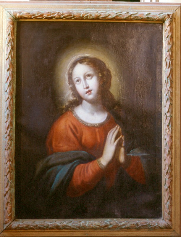 Bott. ligure sec. XVII, Vergine orante olio su tela
