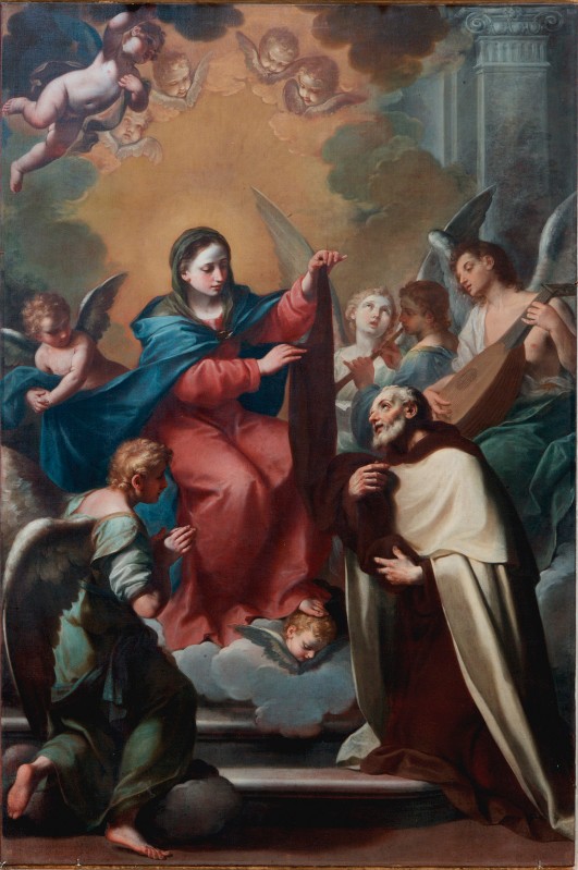 Graziani E. detto il Giovane (1739), Dipinto S. Simone Stock riceve dalla Mado