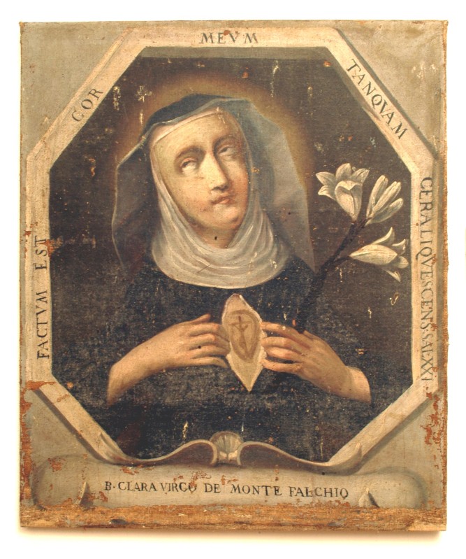 Bott. Italia centr. secc. XVII-XVIII, Dipinto della Beata Clara da Montefalco