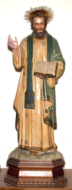 Bott. Italia centr. sec. XX, Statua di San Barnaba in gesso modellato