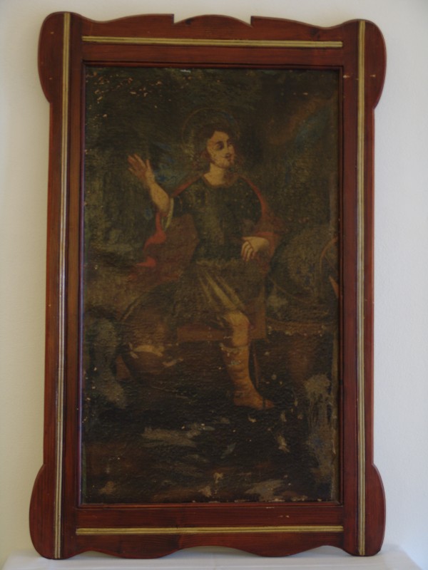 Sant'Efisio a cavallo, olio su tela, XVIII sec.