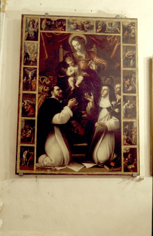 Ambito siciliano secondo quarto sec. XVII, Madonna del Rosario