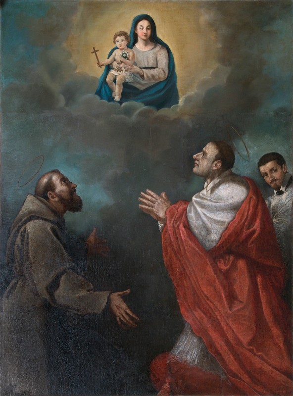 Carboni Francesco sec. XVIII, Dipinto Vergine e santi
