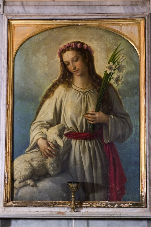 Spanò R. (1868), Sant'Agnese in olio su tela