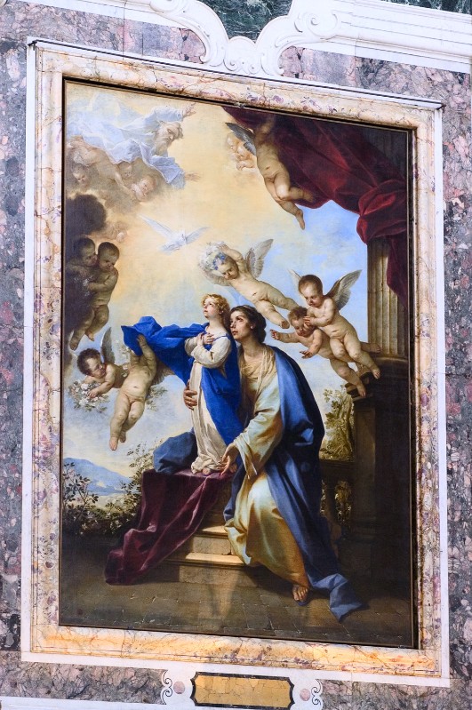 Giordano L. (1657), Maria bambina e Sant'Anna in olio su tela