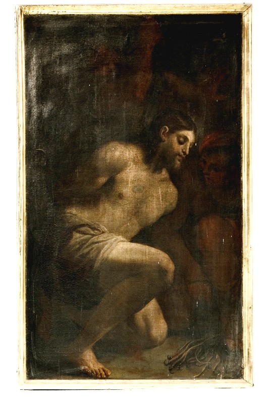 Pinacci G. inizio sec. XVIII, Gesù Cristo alla colonna in olio su tela