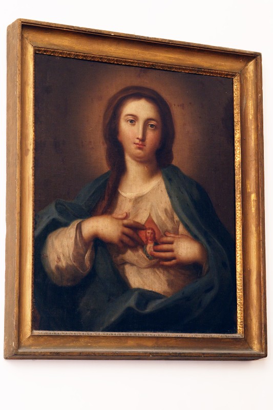 Ambito napoletano secc. XVIII-XIX, Sacro Cuore di Maria in olio su tela