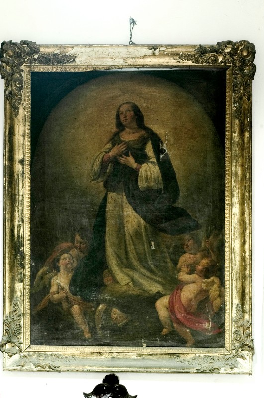 Ambito napoletano secc. XVIII-XIX, Immacolata concezione in olio su tela