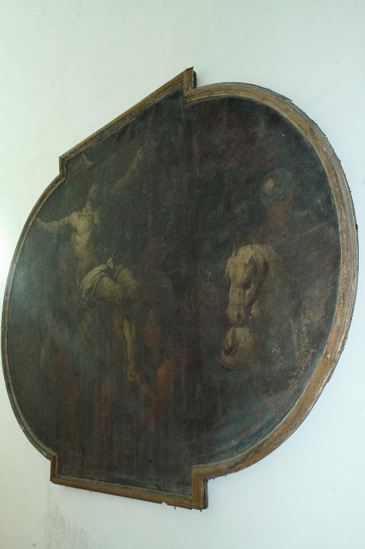 Del Po P. terzo quarto sec. XVII, Elevazione della croce in olio su tela