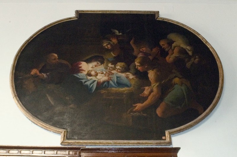 Del Po P. terzo quarto sec. XVII, Natività di Gesù in olio su tela
