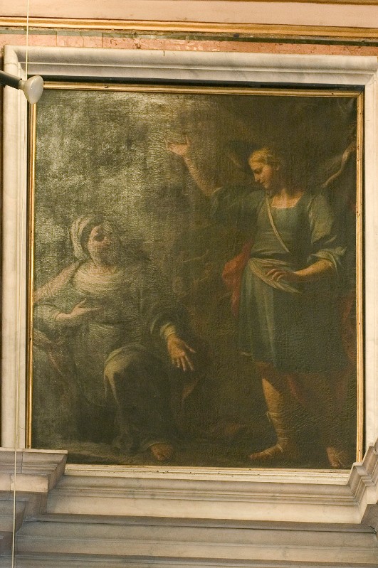 Ambito napoletano seconda metà sec. XVII, Annunciazione in olio su tela