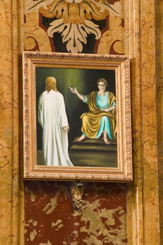 Palmentieri I. (1979), Gesù Cristo condannato a morte in olio su tela