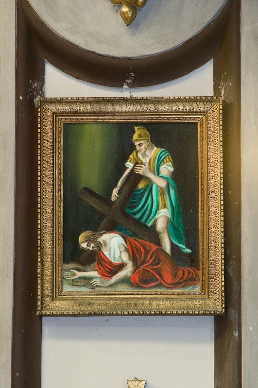 Palmentieri I. (1979), Gesù Cristo cade la terza volta in olio su tela