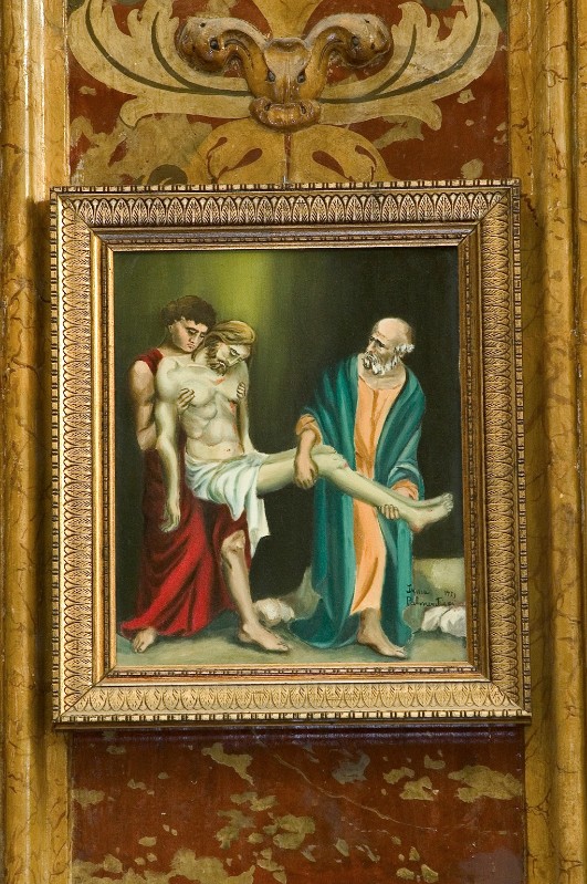 Palmentieri I. (1979), Gesù Cristo deposto dalla croce in olio su tela