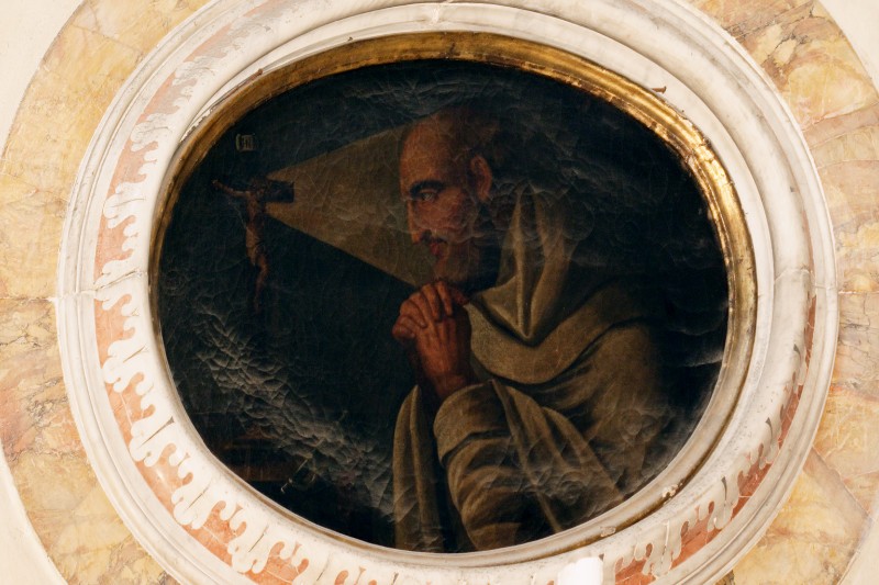 Ambito napoletano sec. XVIII, San Pietro Armengaudio in olio su tela