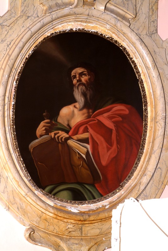Scuola di Solimena F. sec. XVIII, San Paolo in olio su tela