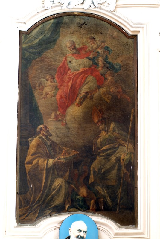 Cosenza G. sec. XVIII, San Gioacchino e Maria bambina in olio su tela