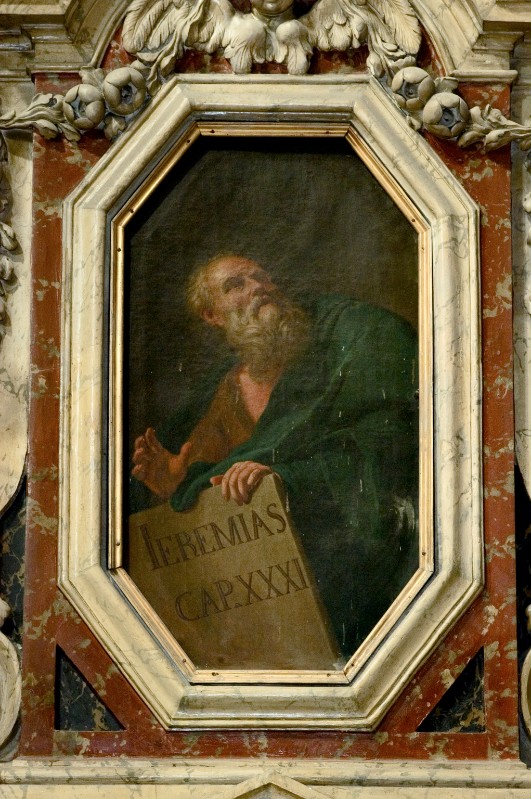 Ambito napoletano sec. XVII, Geremia in olio su tela
