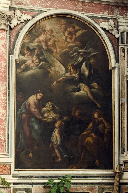 Farelli G. (1671), Sant'Anna sul letto di morte in olio su tela