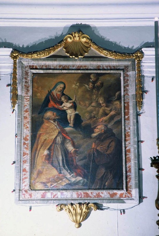 Ambito marchigiano sec. XVIII, Madonna con Bambino e Santi