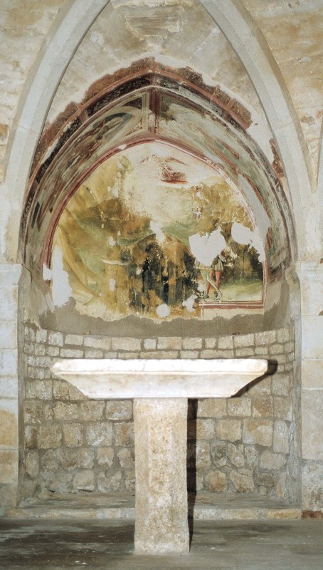 Pittore abruzzese secc. XV-XVI, Abside con affreschi