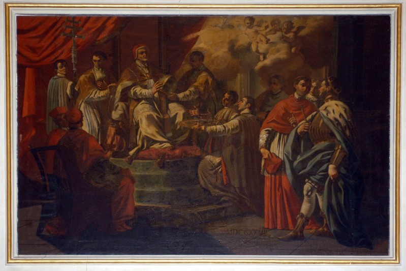 Solimena F. (1727), Dipinto Papa Celestino V rifiuta la tiara