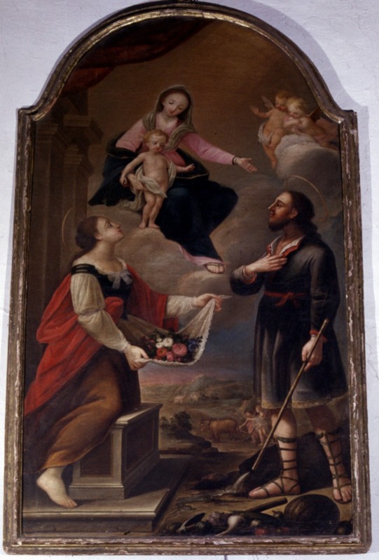 Bott. ligure sec. XVIII, Cornice di Sant'Isidoro e Santa Zita