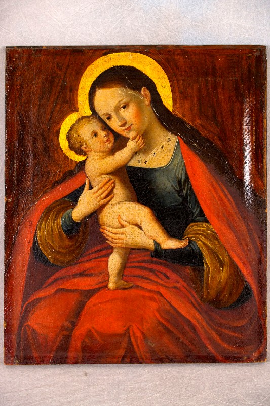 Ambito italiano sec. XV, Dipinto della Madonna col Bambino