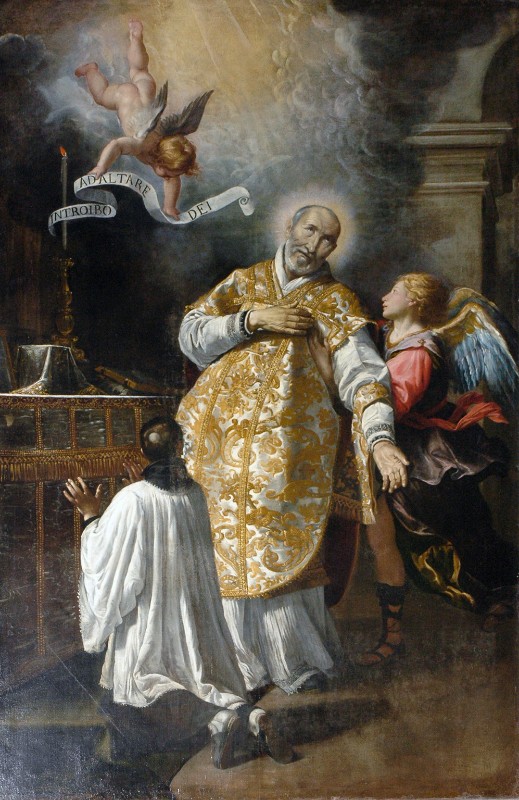 Fiasella D. sec. XVII, Morte del beato Andrea Avellino