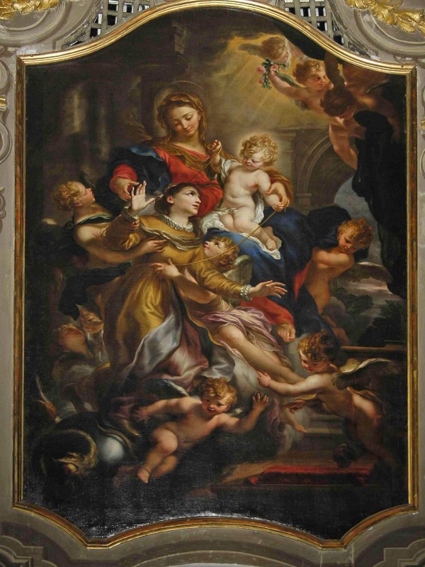 Piola D. sec. XVII, Estasi di Santa Caterina da Genova