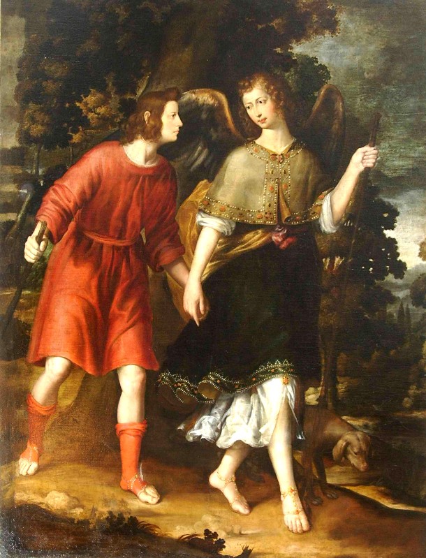 Castello B. sec. XVII, Tobiolo e l'angelo