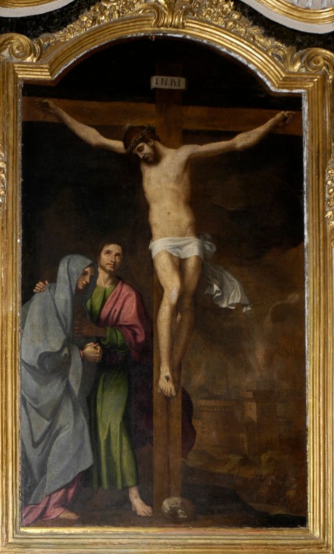 Castello B. (1599), Crocifissione di Cristo tra la Madonna e San Giovanni