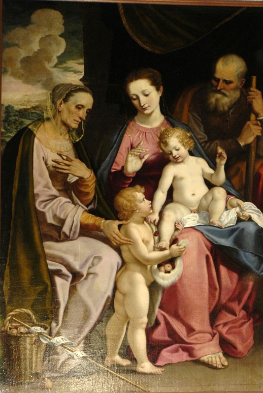 Castello B. (1606-1613), Sacra Famiglia con Sant'Anna
