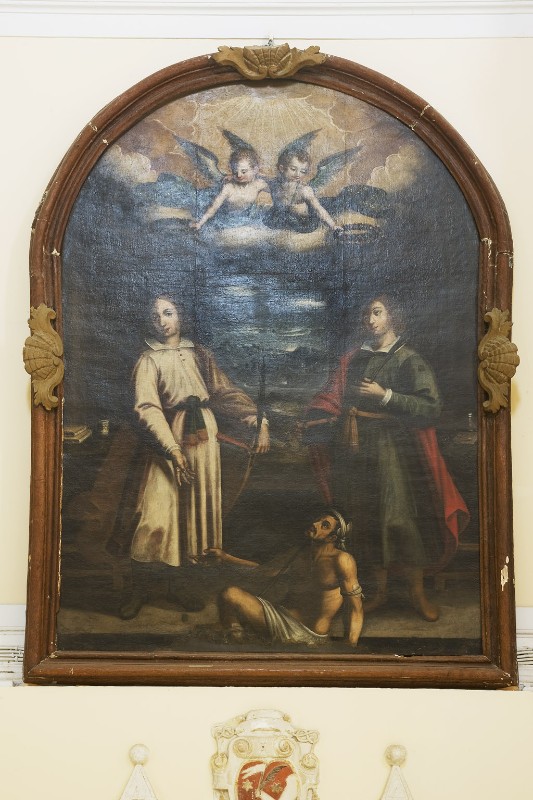 Comparetto A. sec. XVII, Dipinto dei Santi Cosma e Damiano