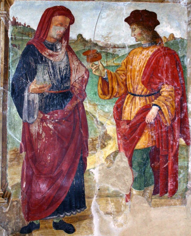 Scuola di Perugino sec. XVI, Santi Cosma e Damiano