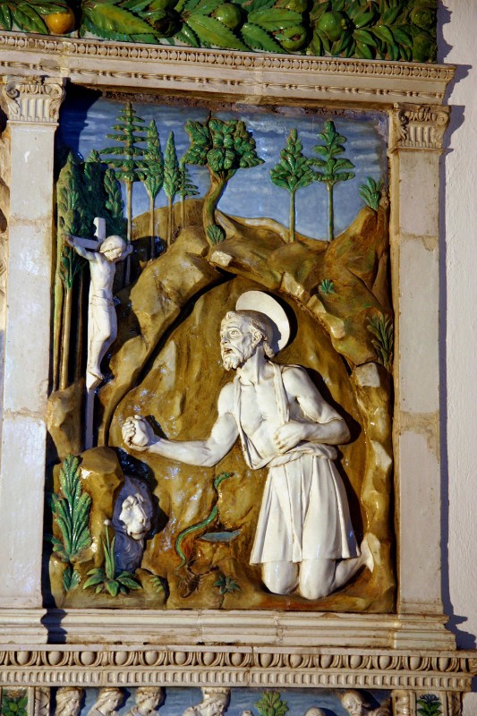 Della Robbia A. sec. XV, San Girolamo in preghiera nella grotta