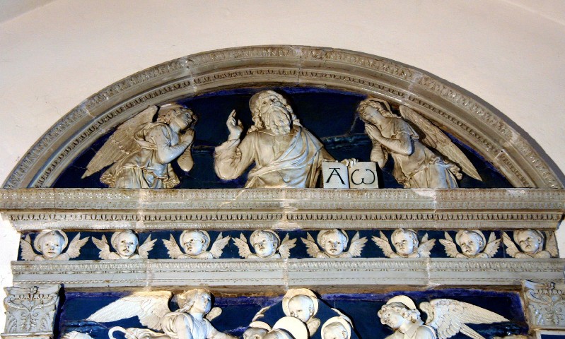Della Robbia A. sec. XV, Dio Padre e angeli