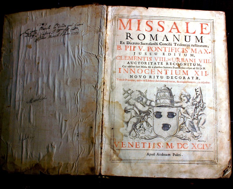 Ambito veneziano (1694), Messale