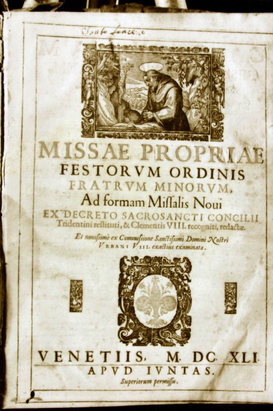 Ambito veneziano (1641), Messale