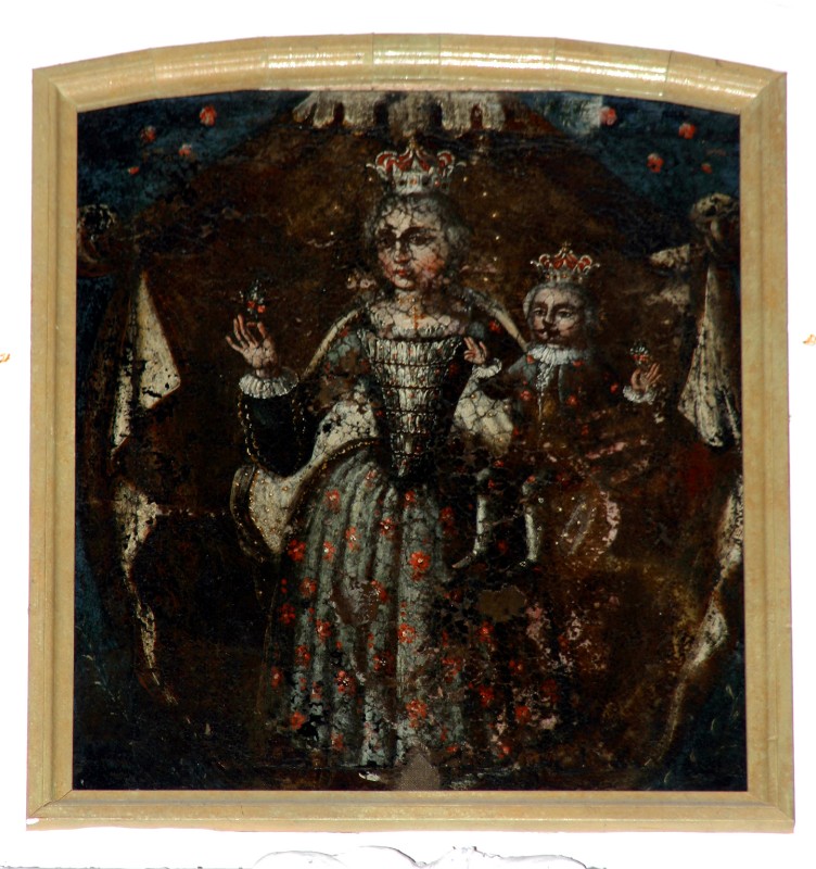 Ambito lucano secc. XV-XVI, Madonna in trono con il Bambino