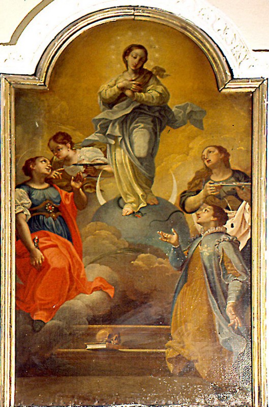 Scuola genovese sec. XVIII, Madonna Immacolata tra Sante