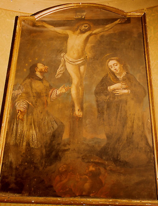 Scuola ligure sec. XVIII, Gesù Crocifisso tra Santi