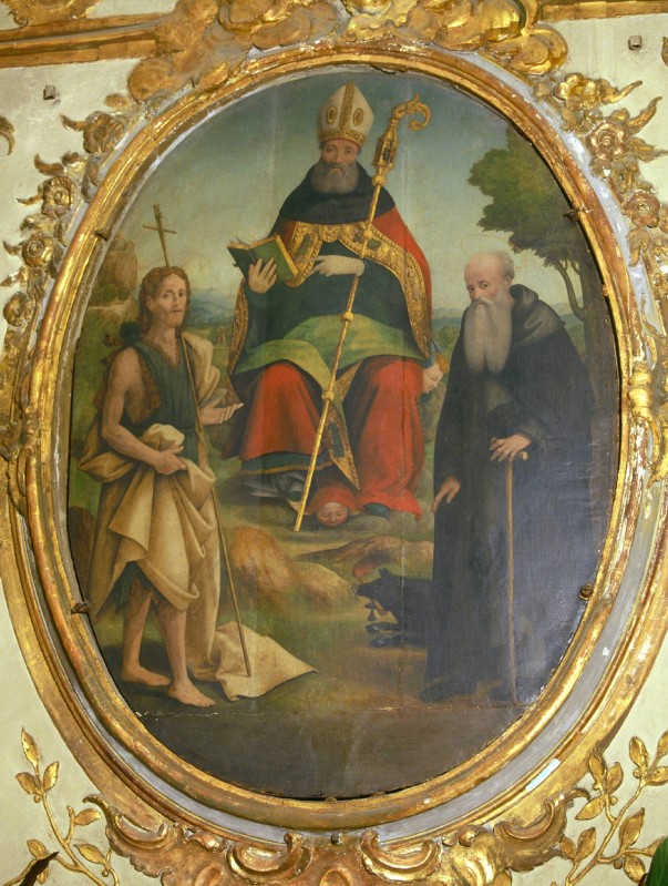 De Rossi R. sec. XVI, Sant'Agostino con Santi Antonio Abate e Giovanni Battista