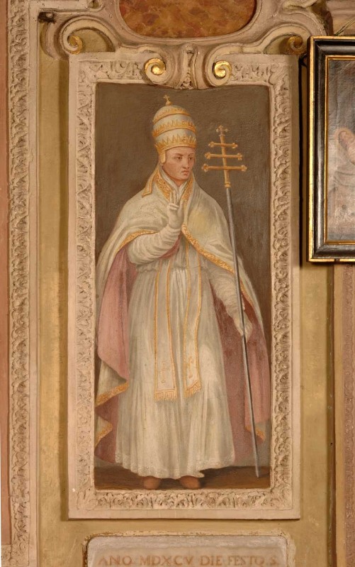 Pittore lombardo-piemontese sec. XVII, Ritratto di San Marcello papa