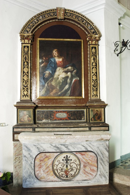 Bottega trentina seconda metà sec. XVI, Altare laterale della Pietà