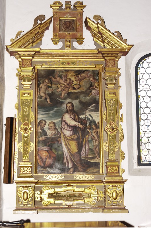 Bottega trentina sec. XVI-XVII, Ancona d'altare di destra