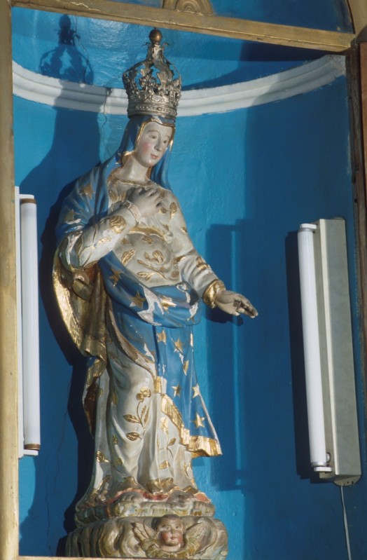 Ambito ligure-piemontese sec. XIX, Statua processionale della Madonna