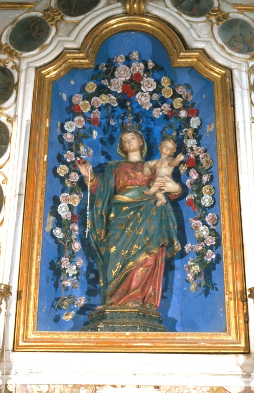 Ambito ligure-piemontese sec. XVIII, Statua processionale Madonna del Rosario