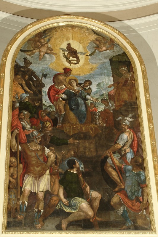 Ambito veneto sec. XVI, Martirio di Santa Giustina