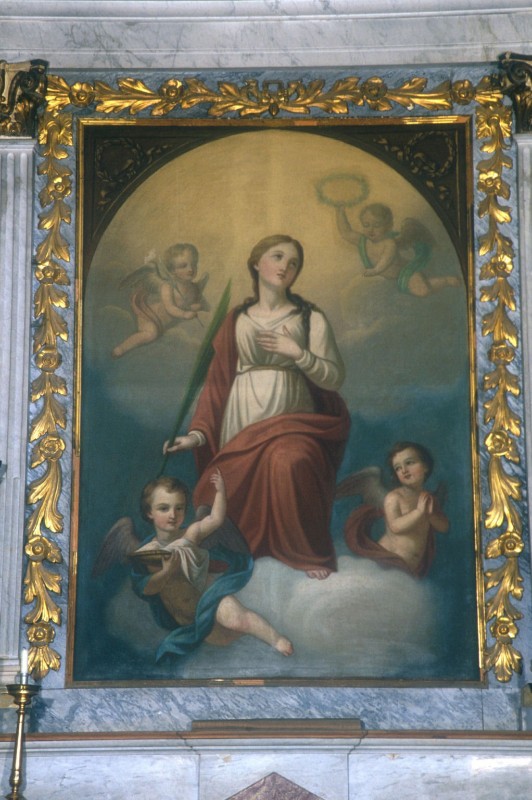Peretti (1825), Sant'Agata tra quattro angeli